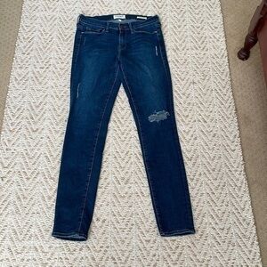 FRAME $298 Le Skinny de Jeanne in Runyon Canyon Size 29 Distressed Cotton